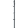Alberts 677725 Paletto per recinzione con fascetta di fissaggio e accessori | zincato a caldo, plastificato antracite (RAL 7016) | lunghezza 2000 mm | 60 x 40 mm
