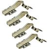 LIKERAINY Braccio Angolare de 45 Grado Cerniera 35mm con Clip Ammortizzatore per Porta Chiusura Soft Cerniere di Mobile da Cucina Gabinetto Armadio Porte 4 Pezzi