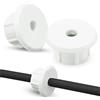 CANIPHA Wall Bushing Grommet Boccola a muro da 2 pezzi per cavo Ethernet Starlink Dishy, adattatore passante per cavo a muro, piastra a muro passante per cavo passante, copertura per(Bianco)