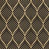 AMIGO Carta da Parati Autoadesiva Boho Oro Nero Staccabile e Facile Applicazione,per Soggiorno, Camera da Letto o Decorazioni Moderne 44x500cm