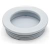 DOJA Barcelona | Maniglia integrata rotonda bianca | Ø 40,5 x 10 mm | Confezione 6 | Maniglia per imbullonamento | Maniglia per porta scorrevole a incasso, ante per armadio/guardaroba, cassetti