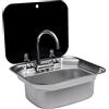 GramStudio Lavandino per camper, lavandino da campeggio, set di lavabo con rubinetto e tubi per camper piccole cucine, bar, hotel e caffetterie
