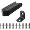 YIXNSW 30 Connettori Angolari in Acciaio Inox, 20 x 20 mm, Nero | YIXNSW, Staffe a L 90 Gradi in Metallo, 60 Viti M4 x 16 Incluse, per Mobili in Legno, Librerie, Tavoli, Armadi