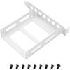 YAODHAOD Staffa di montaggio per pannello posteriore da 2,5/3,5, slot PCI a PCI, 2 dischi rigidi interni da 2,5 a PCI (bianco 2,5, slot PCI da 12 cm)