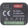 liovitor Universale Garage Porta Ricevitore 2CH Controller Interruttore per Trasmettitore RX Multi Frequenza 433-900MHz Nero