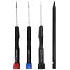 Fixinus Set di cacciaviti di precisione pentalobo a 5 punte, 0,8 mm, 1,2 mm e 1,5 mm o P2 P5 P6 o Ts1 Ts4 Ts5 per iPhone Macbook Pro Air