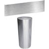 VisitRyl Bordo decorazione autoadesiva rimovibile per cucina bagno piastrelle adesivo per pareti autoadesiva argento spazzolato 5cm X 500cm