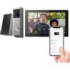 EZVIZ EP3x Campanello senza fili con SD7, Videocitofono 2K con doppio obiettivo, Rilevamento persone/pacchi, Visione notturna a colori, Cambio voce, 32 GB eMMC integrato