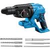 Kistrba Martello perforatore a batteria compatibile con batteria al litio Makita da 18 V, professionale senza spazzole, 4500 BPM, 1700 RPM, 2,7 Joule Max forza d'impatto (senza batteria) (2,3 Joules/3