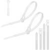 Yatrosynth Fascette Fermacavi Autobloccanti Riutilizzabili, 4.8 x 200mm, Forte per l'ordine di Cavi, Giardinaggio, Casa e Officina, Confezione Da 50 - Bianco
