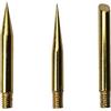 ATLogika Parkside - Set di 3 punte per saldatura placcate dorate, avvitate, filettatura M4