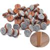 Gutapo 40PCS Round Heavy Duty nail-on anti-sliding imbottitura in feltro per mobili sedia da tavolo gamba piedi proteggi-pavimento
