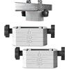 KAJAWIS 2 x Staffe di Livellamento per Controsoffitto Sospeso Grigie Profilo CD60 ES Gancio Cartongesso Regips