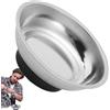Generic Vassoio Magnetico In Acciaio Inox - Ciotola Magnetica Per Viti E Minuteria | Contenitore Magnetico Portatile Per Componenti, Portaoggetti Con Base Magnetica Per Officina, Banco Da Lav