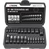 TECPO Set di chiavi a bussola Torx T8-T60 + E4-E22, 25 pezzi, 1/4 3/8 1/2