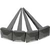 Infinity Decor Chiodi tradizionali forgiati a mano, confezione da 4 chiodi in ferro nero con testa quadrata anticata, 7,6 cm x 20 mm, chiodi decorativi per porte e mobili