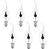 CYJXL 6 Pz 3W 220V E14 C35 Candela LED Lampadina Fiamma Punta Natura Duoco Tremolante Luce Vintage Bar Home Decor Lampada