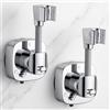 Dexpally 2 Pezzi Supporto Soffione Doccia Ventosa 360° Regolabile, Senza Foratura, 10kg Antiscivolo, per Bagno, Argento