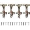 LIKERAINY 95 Grado Cerniera 26mm Battuta Esterna con Ammortizzatore Montaggio Clip on per Ante Mobili da Cucina Gabinetto Cerniere per Armadio Porta 4 Pezzi