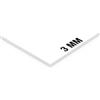 Generico Pannello Forex PVC 3 mm - Bianco e Nero - Taglio 0 - Vari Formati per Quadri, Decorazioni, Cartellonistica e Progetti Creativi (Bianco opaco, cm 50x50)