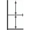 vidaXL Parete per Doccia Walk-in Pieghevole in Vetro ESG 110x190 cm
