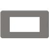BTICINO MatixGO Placca materiale tecnopolimero Tortora JA4804TD Placca MatixGO 4 moduli