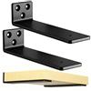 fuxunamz 2 Pezzi Supporti per Scaffali, Staffe per Mensole Pesanti, Supporto Mensola, Staffe per Carichi Pesanti Muro per la Casa, la Cucina e l'Ufficio, 30 Cm, Portata 70 Kg (Nero) 12 In