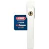 Abus Fg210 Maniglia con Blocco Antifurto, Serratura a Spinta con Cilindro per Finestre, Chiave Maestra, Livello di Sicurezza: 3, 59487, Bianco