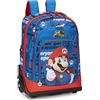 Franco Cosimo Panini SUPERMARIO - Zaino Trolley Regolabile con Maniglia e Spallacci a Scomparsa, Cerniera e Tasca Frontale Zip - Zainetto Bambina - Zaino Scuola cm 36x23X47H