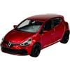 Generisch Welly modello auto compatibile con Renault Clio IV 5 porte tipo X98 dal 2012 rosso ca 1/34 - 1/39 modello di metallo auto Die Cast nuovo in scatola