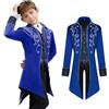 MVFEUIJ - Costume per bambini in stile vintage vittoriano, gotico, retro, tailcoat, vichingo, rinascimentale, medievale, steampunk (Blu, 110(4-5))
