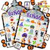JOYIN 28 pezzi Set carte da gioco Bingo (5x5) per bambini Gioco carte per festa di Halloween Giochi scuola classe Trick or treating Bomboniere Attività da famiglia
