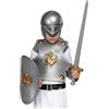 Funidelia | Elmo, Scudo e Armatura Medievale per Bambino Medievale, Medioevo - Costume per Bambini e Accessori per Feste, Carnevale e Halloween - Grigio/Argentato