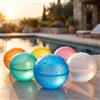 PRECORN Bombe d'acqua riutilizzabili (6 pezzi) - Chiusura automatica in 1 secondo, palline spray morbide in materiale biodegradabile - per piscina, spiaggia e feste in giardino