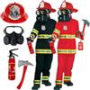 Morph Costume Pompiere Bambino, Costume Halloween Bambino | Maglietta, Pantaloni, Casco & Ascia, con Estintore Giocattolo, Perfetto per Halloween, Ideale per il Gioco di Ruolo