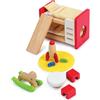 Hape Cameretta dei bambini per la casa delle bambole | Mobili e accessori in legno di qualità | Per gioco di ruolo dai 3 anni