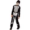 Rubie's Rubies Costume Skelito per bambino e bambina, Tuta stampato e cappuccio, Ufficiale, Scheletro, Skeletons per Halloween, Feste e Cosplay, L (8 -10 anni)