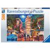 Ravensburger - Puzzle Una sera a Pisa, 500 Pezzi, Idea regalo, per Lei o Lui, Puzzle Adulti