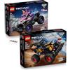 BRICK Flip Lego Monster Jam Bundle 42219 & 42220 - Lego Sparkle Smash e Grave Digger, con piastrella stampata