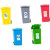 UTHCLO Mini Contenitori per Rifiuti 5 Pezzi in Abs per Casa delle Bambole