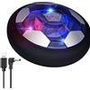 NIWWIN Pallone Calcio Fluttuante, Hover Ball Ricaricabile con luci LED, Include Rete e Porta per simulare Una Partita di Calcio, Giocattolo da Interni ed Esterni per Bambini dai 3 ai 12 Anni.