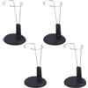 TOYANDONA Supporto per Bambola, 4 Pezzi Supporto per Bambola Nero o per Action Figure Stand Espositore per (15 Cm)