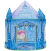 ROIWUIE Tenda da gioco Princess (Snowflake Edition) con pop-up automatico con luci a forma di stella Tenda pieghevole rosa Adatto per uso interno ed esterno