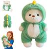 BRIACICELL Teddy huggy - Getahug pupazzo - 30 cm carino Orsacchiotto di peluche dinosauro verde, Mobilità articolare - Rimovibile e lavabile - Regalo perfetto per Compleanno/San Valentino