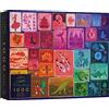 Elena Essex Puzzle da 1000 pezzi per adulti - Collezione di francobolli/puzzle/puzzle per adulti 1000 / puzzle arcobaleno colorato sfumato/dimensioni 68 x 49 cm