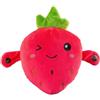 Acunny Peluche interattivo con fragola, musicale, peluche sensoriale