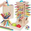 Staranry Giochi da Tavolo in Legno per Bambini, con 40 Bastoncini Colorati