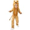 Funidelia | Costume da Leone per bambina e bambino Animali, Deserto - Costume per Bambini e accessori per Feste, Carnevale e Halloween - Taglia 5-6 anni - Marroni