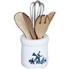 Mooff Set di utensili da cucina in miniatura, scala 1:12, accessori decorativi