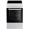Beko cucina in ceramica 60l 4 fuochi bianca fss57100gw